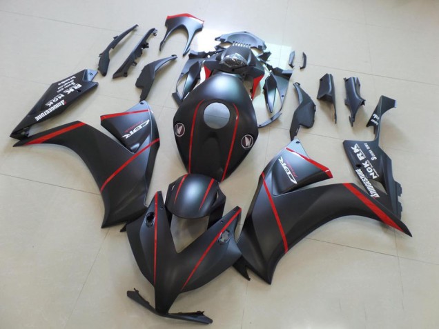 Matt Schwarz mit rotem Streifen CBR 1000 RR 12-16 Verkleidungen Matt Schwarz mit rotem Streifen CBR 1000 RR 12-16 Verkleidungen