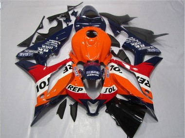 Orange Blau Schwarz Repsol CBR 600 RR 07-08 Verkleidungen