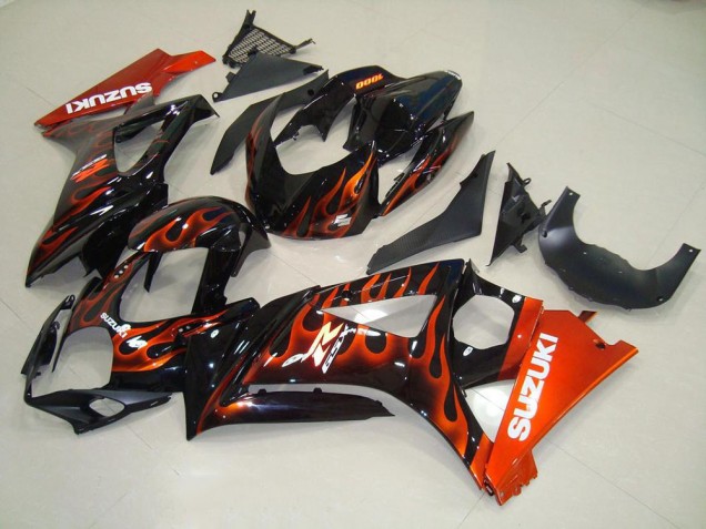 Orange Flamme GSXR 1000 K7 07-08 Verkleidungen Orange Flamme GSXR 1000 K7 07-08 Verkleidungen
