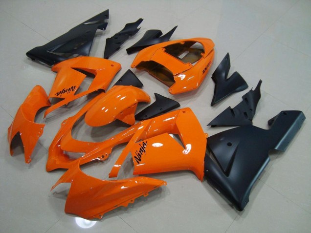 Orange Matt Schwarz ZX10R 03-05 Verkleidungen