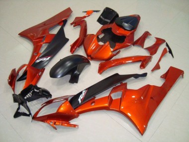 Orange Matt schwarz R6 06-07 Verkleidung