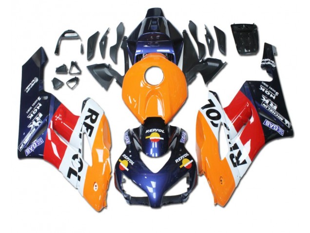 Orange Rot Blau Repsol CBR 1000 RR 04-05 Verkleidungen Orange Rot Blau Repsol CBR 1000 RR 04-05 Verkleidungen