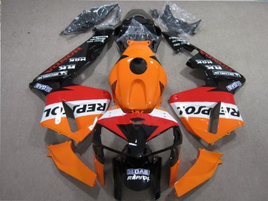 Orange Rot Schwarz Repsol CBR 600 RR 05-06 Verkleidungen