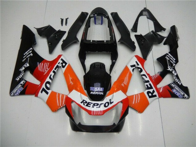 Orange Rot Schwarz Repsol CBR 900 RR 929RR 00-01 Verkleidungen Orange Rot Schwarz Repsol CBR 900 RR 929RR 00-01 Verkleidungen