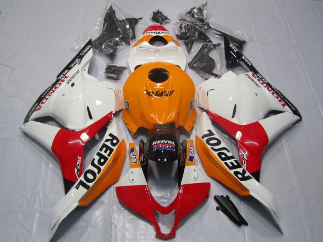 Orange Rot Weiß Repsol CBR 600 RR 09-12 Verkleidungen