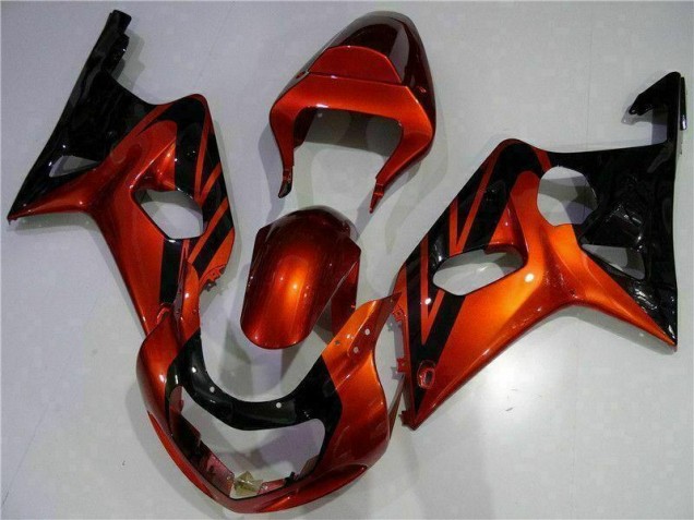 Orange Schwarz GSXR 1000 K1 00-02 Verkleidungen Orange Schwarz GSXR 1000 K1 00-02 Verkleidungen