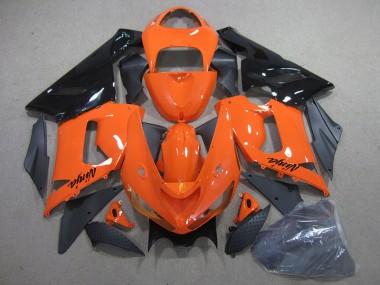 Orange Schwarz Ninja ZX6R 05-06 Verkleidung