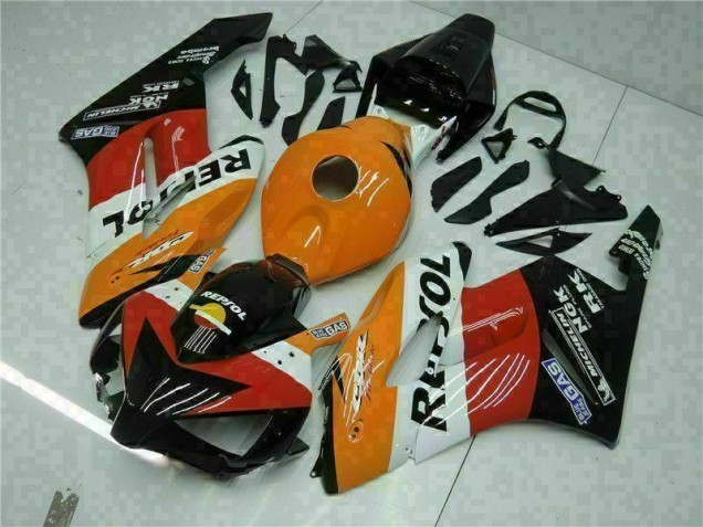 Orange Schwarz Repsol CBR 1000 RR 04-05 Verkleidung Orange Schwarz Repsol CBR 1000 RR 04-05 Verkleidung