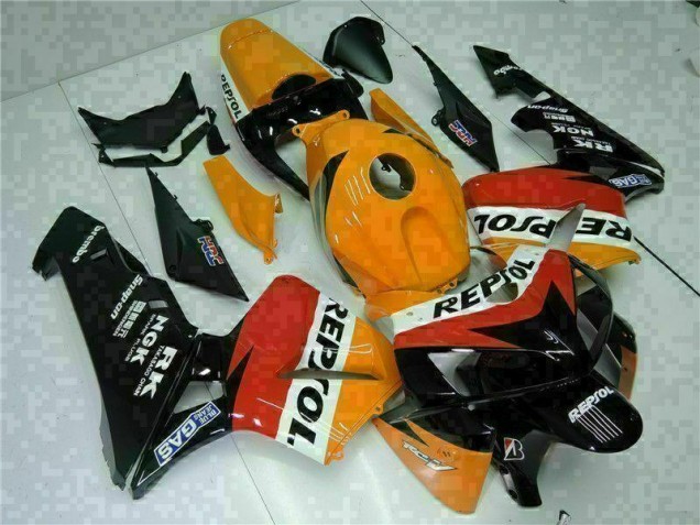 Orange Schwarz Repsol CBR 600 RR 05-06 Vollverkleidung