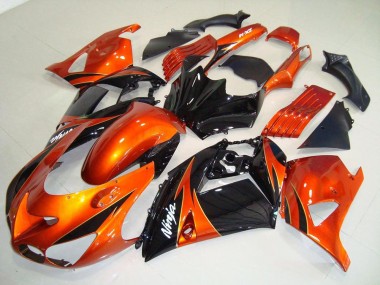 Orange Schwarz ZX14R ZZR 1400 06-11 Verkleidungen
