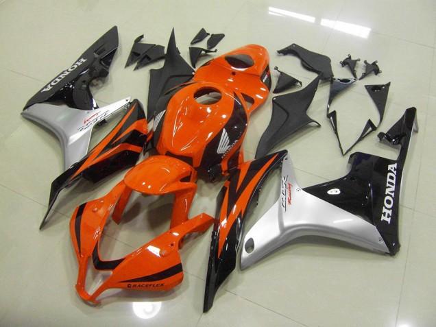 Orange Silber Schwarz CBR 600 RR 07-08 Verkleidung Orange Silber Schwarz CBR 600 RR 07-08 Verkleidung