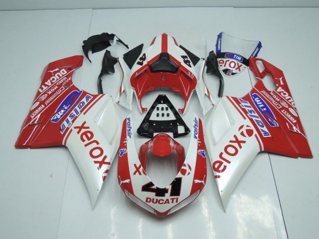 Perl Weiß Neu Xerox Ducati 848 1098 1198 07-14 Verkleidungen Perl Weiß Neu Xerox Ducati 848 1098 1198 07-14 Verkleidungen