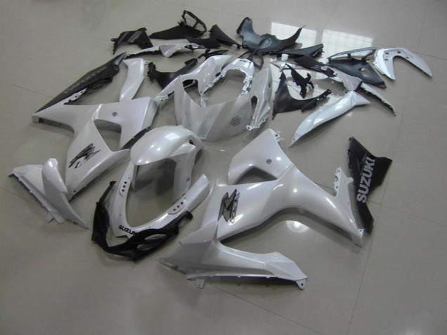 Perl Weiß und Schwarz GSXR 1000 K9 09-16 Verkleidungen Perl Weiß und Schwarz GSXR 1000 K9 09-16 Verkleidungen