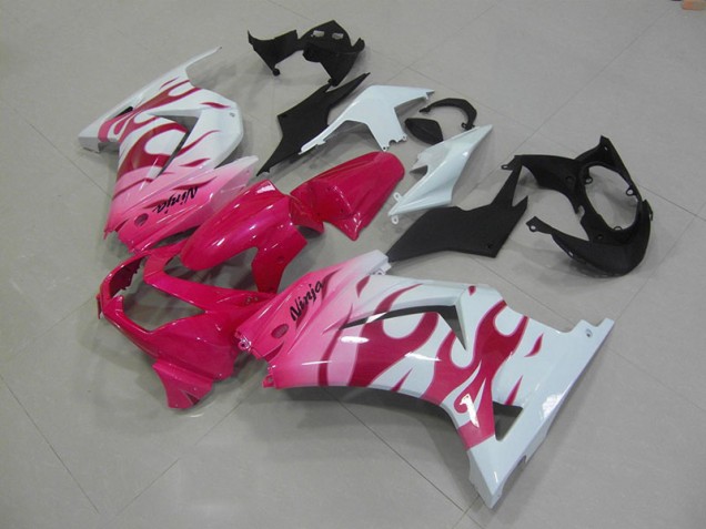 Rosa Weiß ZX 250R 08-12 Verkleidungen Rosa Weiß ZX 250R 08-12 Verkleidungen
