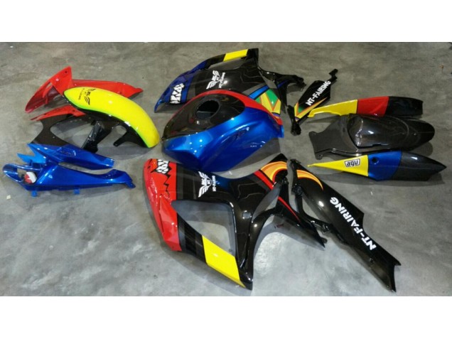 Rot Blau GSXR 600 / 750 K6 06-07 Verkleidungen