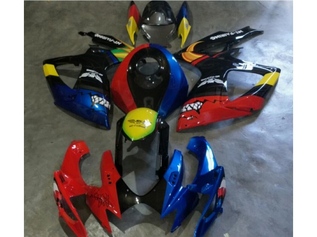 Rot Blau GSXR 600 / 750 K6 06-07 Verkleidungen