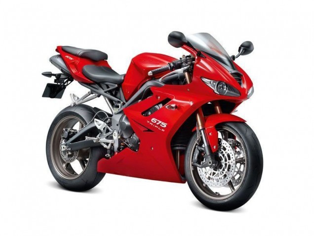 Rot Daytona 675 Triple 09-12 Verkleidungen