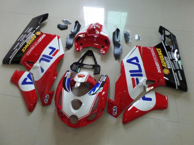 Rot Fila Ducati 749 999 03-04 Verkleidungen Rot Fila Ducati 749 999 03-04 Verkleidungen