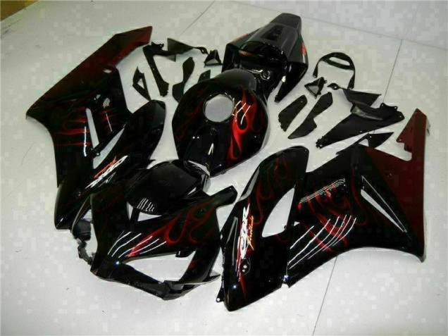 Rot Flamme Schwarz CBR 1000 RR 04-05 Verkleidungen Rot Flamme Schwarz CBR 1000 RR 04-05 Verkleidungen