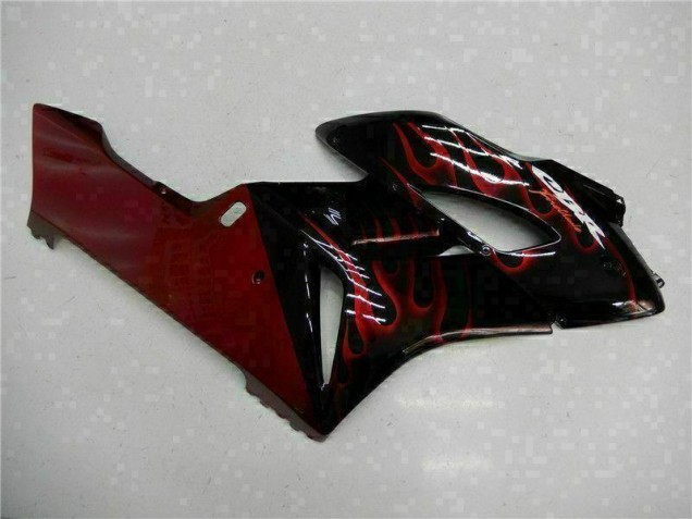 Rot Flamme Schwarz CBR 1000 RR 04-05 Verkleidungen Rot Flamme Schwarz CBR 1000 RR 04-05 Verkleidungen