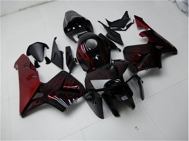 Rot Flamme Schwarz CBR 600 RR 05-06 Verkleidungen Rot Flamme Schwarz CBR 600 RR 05-06 Verkleidungen