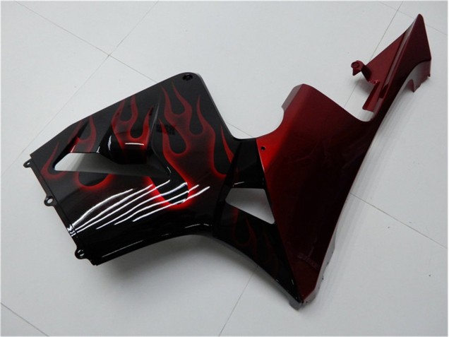Rot Flamme Schwarz CBR 600 RR 05-06 Verkleidungen Rot Flamme Schwarz CBR 600 RR 05-06 Verkleidungen
