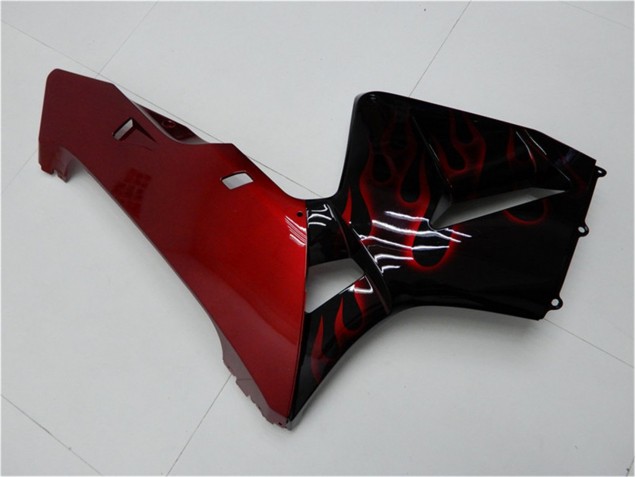 Rot Flamme Schwarz CBR 600 RR 05-06 Verkleidungen Rot Flamme Schwarz CBR 600 RR 05-06 Verkleidungen