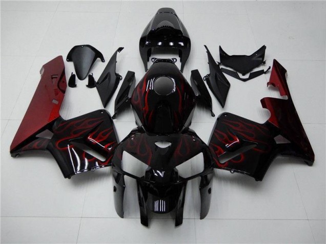 Rot Flamme Schwarz CBR 600 RR 05-06 Verkleidungen Rot Flamme Schwarz CBR 600 RR 05-06 Verkleidungen