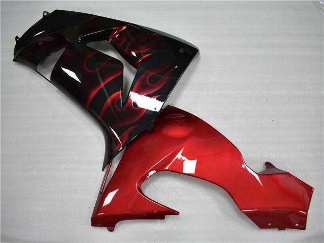 Rot Flamme ZX10R 06-07 Verkleidungen