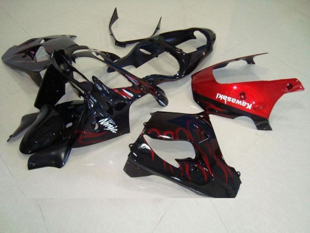 Rot Flamme ZX9R 00-01 Verkleidungen Rot Flamme ZX9R 00-01 Verkleidungen