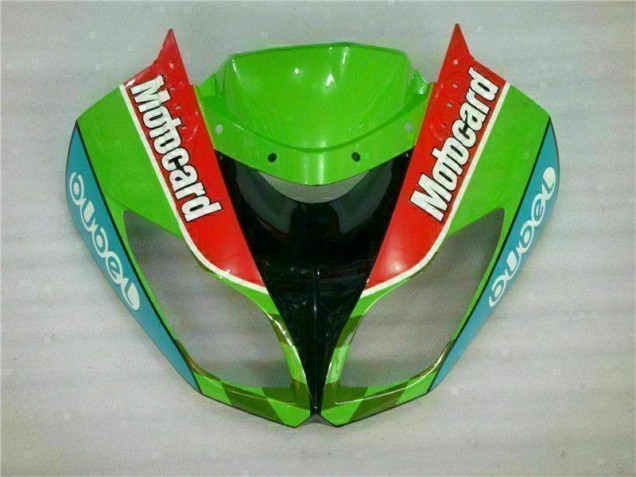 Rot Grün Motocard ZX6R 09-12 Verkleidungen