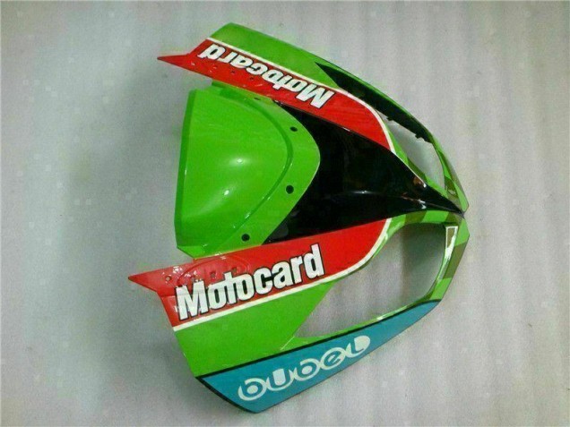 Rot Grün Motocard ZX6R 09-12 Verkleidungen