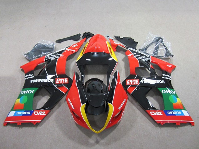 Rot Grün Schwarz GSXR 1000 K3 03-04 Verkleidungen Rot Grün Schwarz GSXR 1000 K3 03-04 Verkleidungen