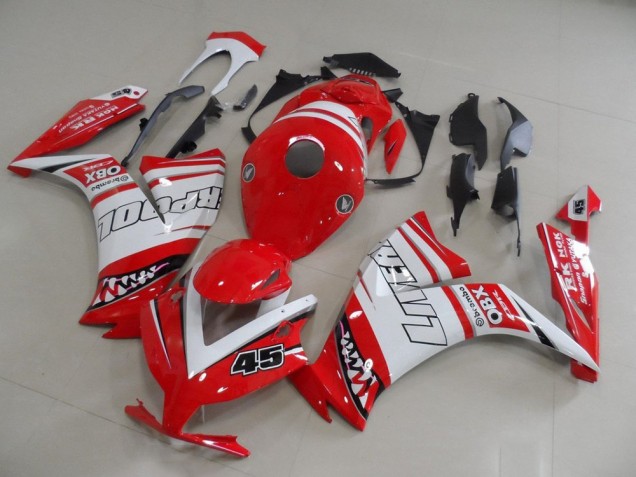 Rot Liverpool 45 CBR 1000 RR 12-16 Verkleidungen Rot Liverpool 45 CBR 1000 RR 12-16 Verkleidungen