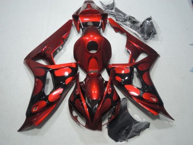 Rot Schwarz CBR 1000 RR 06-07 Verkleidung