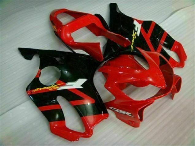 Rot Schwarz CBR 600 F4i 01-03 Verkleidungen Komplett Sets