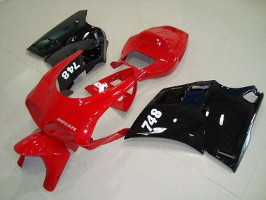 Rot Schwarz Ducati 748 916 996 996S 93-05 Verkleidung