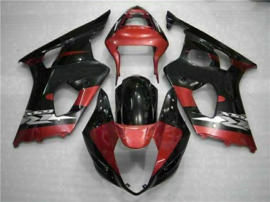 Rot Schwarz GSXR 1000 K3 03-04 Verkleidungen
