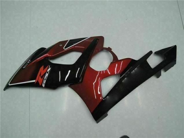 Rot Schwarz GSXR 1000 K5 05-06 Verkleidungen Komplett Sets Rot Schwarz GSXR 1000 K5 05-06 Verkleidungen Komplett Sets