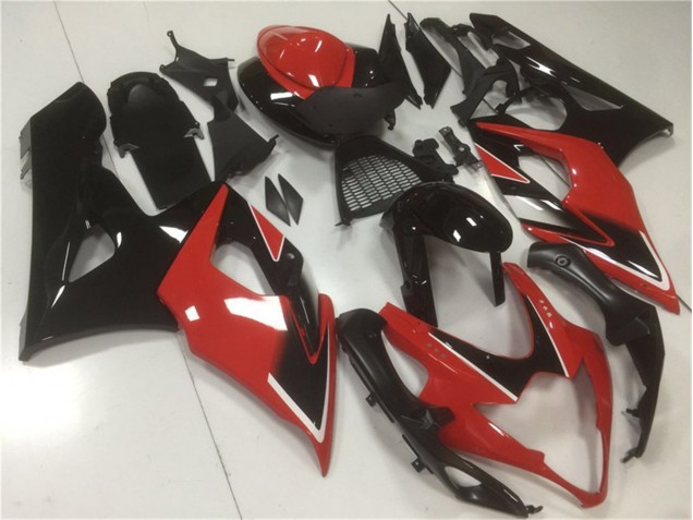 Rot Schwarz GSXR 1000 K5 05-06 Vollverkleidung Rot Schwarz GSXR 1000 K5 05-06 Vollverkleidung
