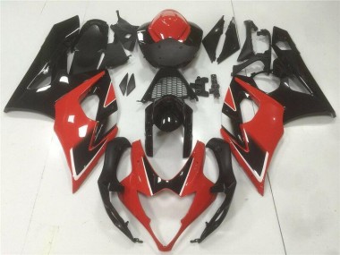 Rot Schwarz GSXR 1000 K5 05-06 Vollverkleidung