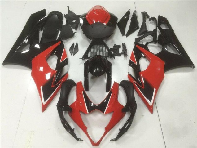 Rot Schwarz GSXR 1000 K5 05-06 Vollverkleidung Rot Schwarz GSXR 1000 K5 05-06 Vollverkleidung