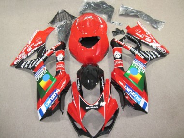 Rot Schwarz GSXR 1000 K7 07-08 Verkleidung