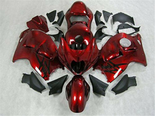 Rot Schwarz GSXR 1300 Hayabusa 96-07 Verkleidungen