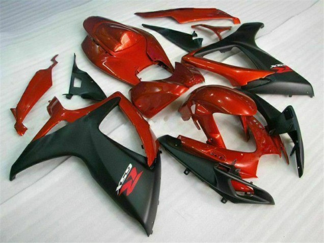 Rot Schwarz GSXR 600 / 750 K6 06-07 Verkleidung Rot Schwarz GSXR 600 / 750 K6 06-07 Verkleidung