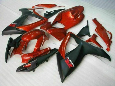 Rot Schwarz GSXR 600 / 750 K6 06-07 Verkleidung