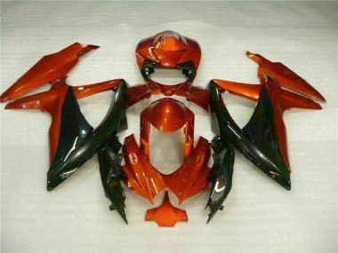 Rot Schwarz GSXR 600 / 750 K8 08-10 Verkleidung