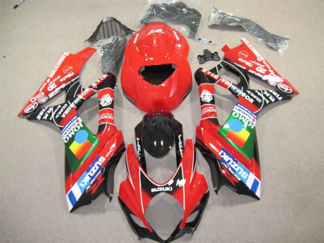 Rot Schwarz GSXR 600 K4 04-05 Verkleidungen Rot Schwarz GSXR 600 K4 04-05 Verkleidungen