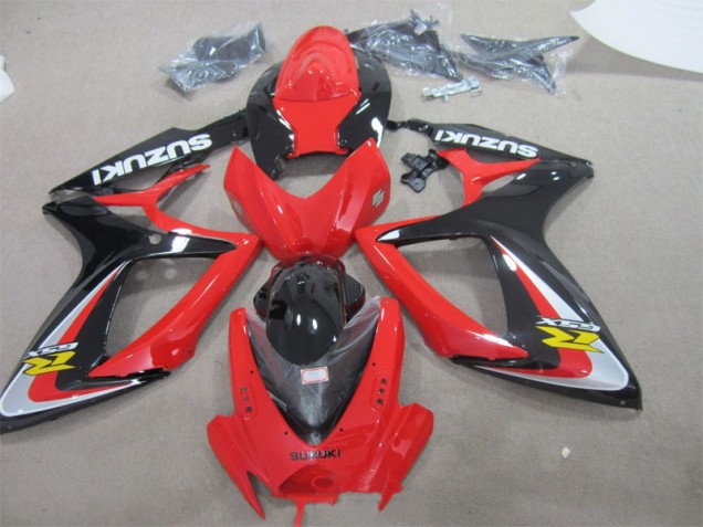 Rot Schwarz GSXR 600 K6 06-07 Verkleidung