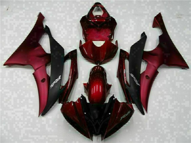 Rot Schwarz R6 08-16 Vollverkleidung